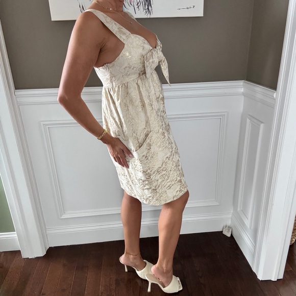 Vintage Vera Wang Jacquard Dress - Picture 2 of 8